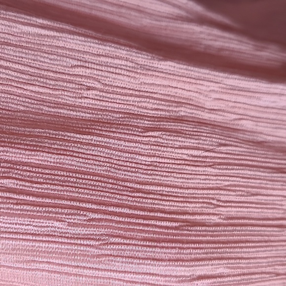 Dress Up Pastel Pink Crinkle Gauze Blouse Size Medium Bohemian Lightweight Top - Picture 10 of 11